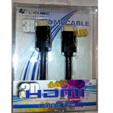 酷比客 L-CUBIC 玩家级 纯铜HDMI 1.4 线(长度2米) 配件