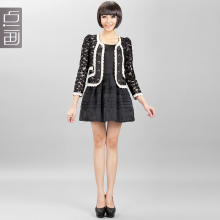 点画 2011女装秋装小外套 <span class=H>秋冬</span>韩版长袖修身短外套 女 11060