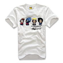 BAPE ape安逸猿 baby milo一排大嘴猴 纯棉短袖男式男装款圆领T恤