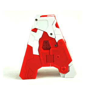 炫动卡通米茄字母特工队特攻队益智变形玩具A