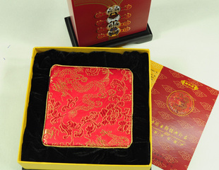  金陵云锦 御织坊云锦 云锦杯垫 送朋友礼物的首选