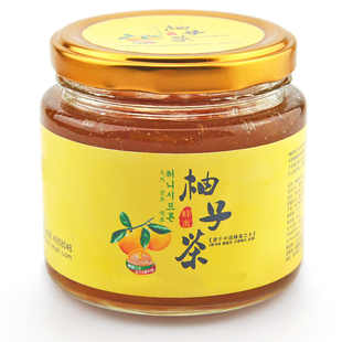  【买二送一 】清火养颜 酸甜可口韩式蜂蜜柚子茶500g