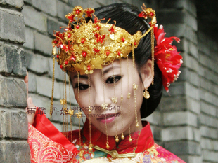 雨霏丹姬 原创古装中式新娘 影楼拍照 红飞翠舞