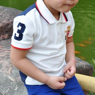 2012夏装 韩版童装 韩国童装 品牌 男童翻领T恤 夏装短袖t恤931R3