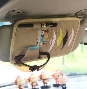 汽车cd包真皮挂式遮阳板车载cd，夹碟片夹套，车用cd夹包眼镜夹