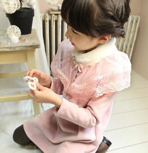 韩版新款女童冬装宽蕾...