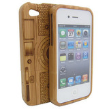 The timber bamboo the pattern iPhone44s Apple 4th generation cellphone shell wood case wood shell protective sleeve