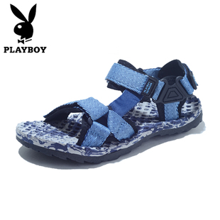  新年大促新品户外鞋花花公子playboy正品男鞋运动休闲鞋按摩凉鞋