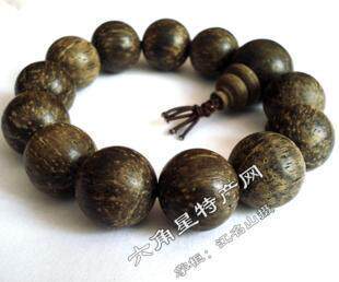 越南土沉沉香手dsf链 2cm*12颗+1颗佛头