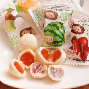  特价零食新货 好利源脆皮软糖鲜乳球喜糖果混合口味500克 3包包邮