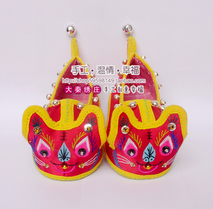  加大纯手工绣花虎头鞋宝宝软底单鞋学步鞋 满月百岁一周岁礼物