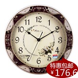 安纳艺术时钟韩版婉约客厅静音挂钟欧式时尚创意日本机芯石英钟表