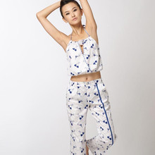 朵朵可可家居服 10春夏 纯棉 露背/系脖/挂脖吊带 女套装
