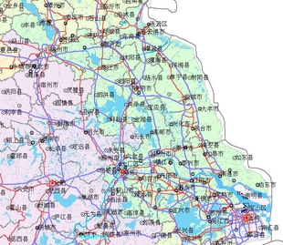 江苏省宿迁市各区县电子地图(2012年)