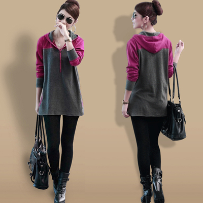 胖mm春装2014新款<em>加肥加大</em>码<em>女装</em>长袖t恤韩