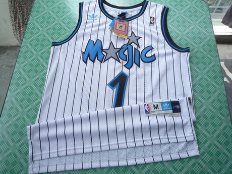 正品包邮NBA篮球服魔术队麦迪1号复古球衣球