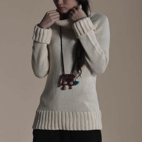 左岸迷香 2012新款秋装 女式高领长袖毛衣 针织