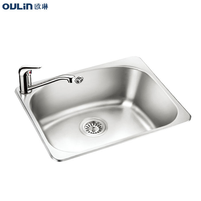 欧琳水槽 乐维系列 单槽水槽套餐OLC54460+OL-7900龙头