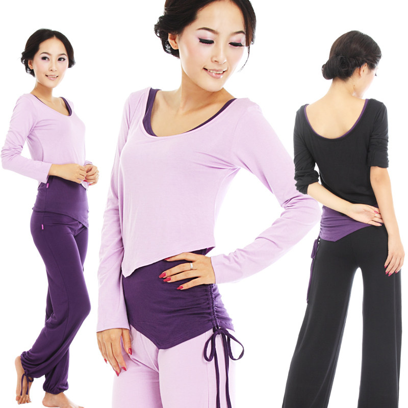 梵歌纳春夏瑜伽服秋冬长袖瑜珈服舞蹈健身服三件套装正品特价包邮