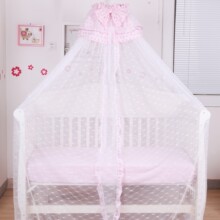 淘金币 包邮婴儿蚊帐提花 圆顶落地儿童蚊帐宫廷式带支架蚊帐　宝