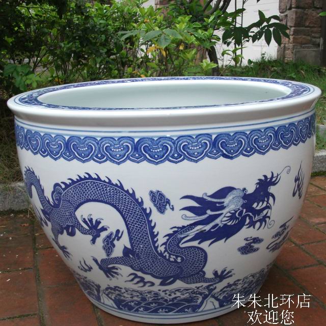 特价景德镇陶瓷大金鱼缸乌龟缸青花双龙戏珠荷花盆书画缸水缸包邮在类目 宠物/宠物食品及用品, 水族世界, 鱼缸等水族设备, 鱼缸/水族箱中 - 来自Buy2taobao.com提供专业的淘宝代购服务