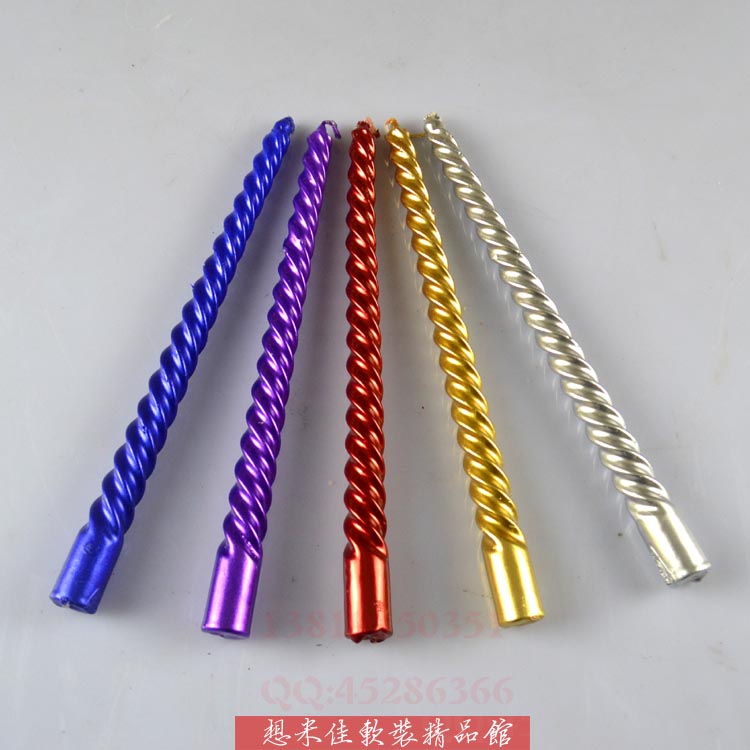 European style Spiral Thread candle Candlestick Rod Wax Smoke-free plating 10 candle Wedding celebration Valentine Candlein the Home accessories , Candle/Candlestick , Aromatherapy candles category - from Buy2taobao.com to provide professional Taobao agent buy service