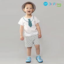 淘宝网【Dr.Frog】2012夏季新款童装小男童圆领套装