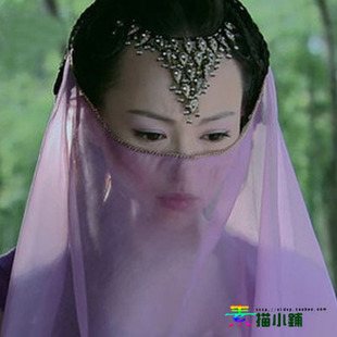 素描小铺 <em>古代</em>女子<em>蒙面</em>面纱紫萱面纱 多色可以