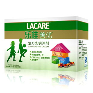  乐佳善优复方乳钙冲剂 美国进口天然乳钙原料 补钙铁锌 排铅