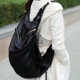  牛皮女包 新款大包 单肩双肩包乌龟包 洋气女韩版旅行皮背包