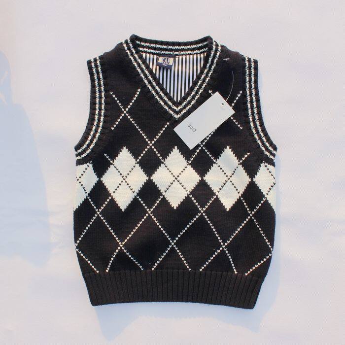 <em>外贸</em>童装<em>儿童</em>纯棉<em>针织马甲</em>坎肩背心男宝宝纯白