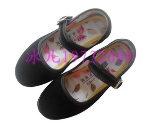 老北京儿童黑布鞋小黑鞋防滑跳舞鞋平底软底小