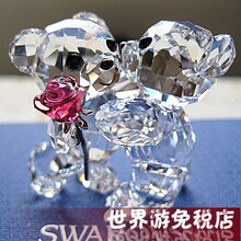 特价包邮 代购施华洛世奇专柜正品 送你玫瑰小熊摆件1077419现货