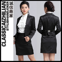 2012新款秋装春装韩版OL休闲长袖黑色白色小西装外套 X138#