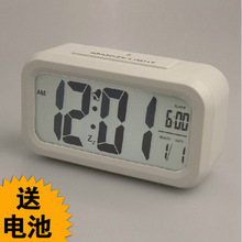 科舰 闹钟 创意 超大屏幕超静音 LED电子钟 光感应夜光钟 聪明钟