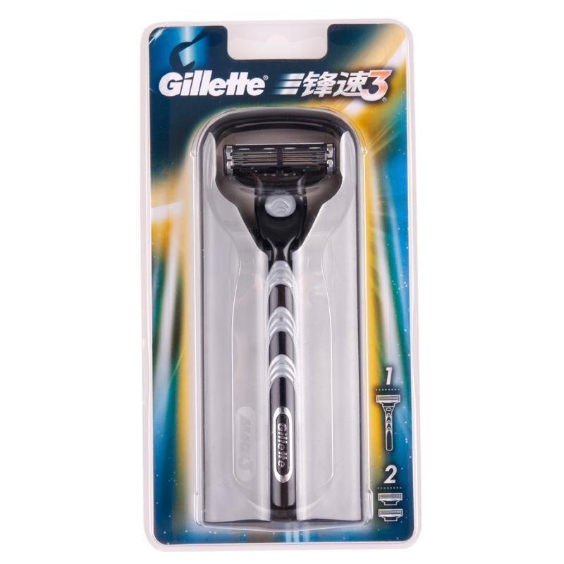 Gillette 吉列 锋速3 手动剃须刀（含1刀架+2刀头）