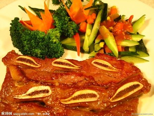  西餐美食 家庭牛排高级牛小排200g牛仔骨 西餐牛排 送酱包 黄油