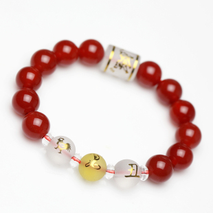  开光本命年吉祥物天然红玛瑙四神兽属蛇鸡牛巳酉丑白虎手链男女