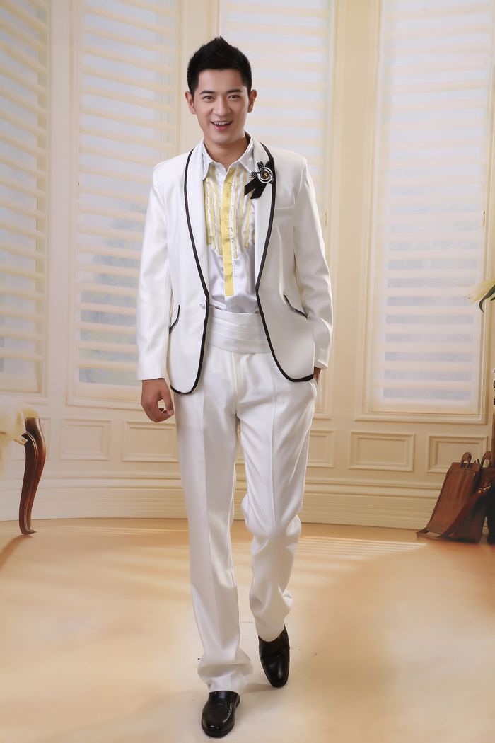 艾若依 修身男士新郎 伴郎 结婚礼服 韩版修身套装时尚休闲套装 艾若依 修身男士新郎 伴郎 结婚礼服 韩版修身套装时尚休闲套装