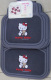 新款HELLO KITTY汽车脚垫黑色高级绒毛PVC(5片装)