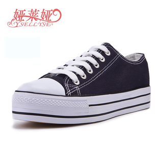  包邮娅莱娅新品百搭松糕鞋厚底鞋增高男女情侣鞋 帆布鞋男士韩版