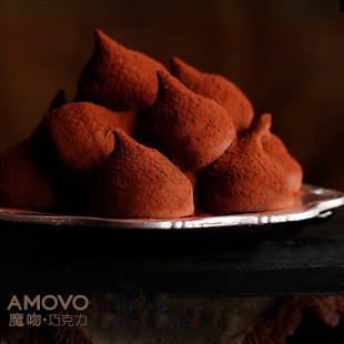  手工松露巧克力 amovo魔吻纯可可脂天使之吻进口原料吃的零食礼盒