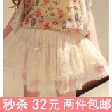 2012冬季柔美感蝴蝶结蕾丝高腰纱纱裙/短裙半身裙蛋糕裙打底裙