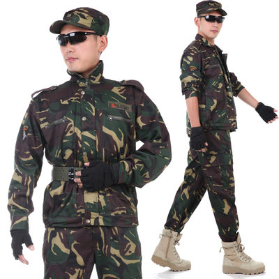 中国军装迷彩服男士套装特种兵军品服装正品猎人战狼耐磨套装男