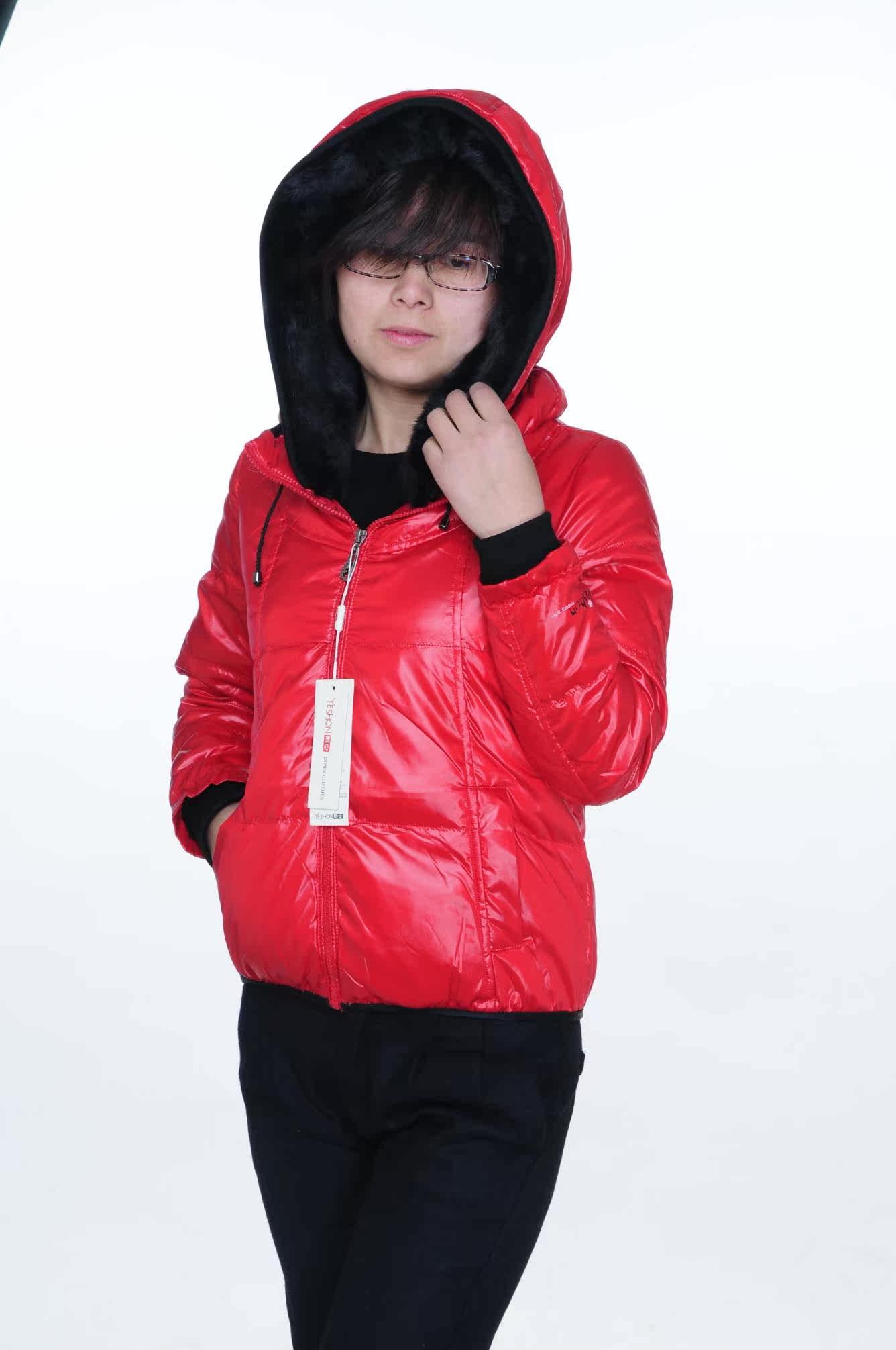 雁皇2011秋冬新品 连帽休闲羽绒服 短款 专柜正品 YF633包邮