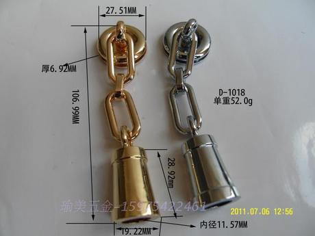 包包流苏女鸡眼真皮外径垫片时尚吊钟‖配件大箱包链条图片