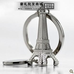 特价款法国巴黎铁塔模型钥匙扣〓仿真迷你埃菲尔铁塔钥匙链钥匙圈
