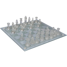 精美 玻璃象棋 水晶国际象棋 送礼佳品 生日礼物大号35*35CM