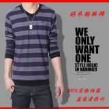 〓皇冠 强货出击〓新款 G-STAR 圆领条纹秋装长袖休闲T恤 1108