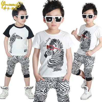 童装2014新款夏装男童套装夏韩版儿童运动短